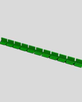 Row of 11 seats for any stand. - Green