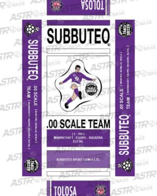 Toulouse - With 10 slots tray and for short rodded Subbuteo original keepers