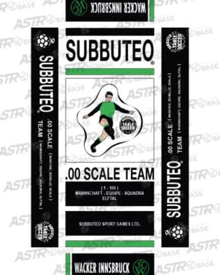 Wacker Innsbruck - With 10 slots tray and for short rodded Subbuteo original keepers