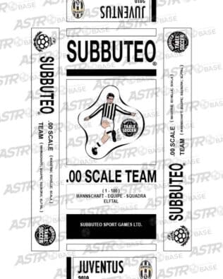 Juventus 2010 - With 10 slots tray and for short rodded Subbuteo original keepers