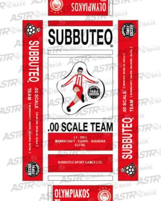 Olympiakos 2013 - With 10 slots tray and for short rodded Subbuteo original keepers