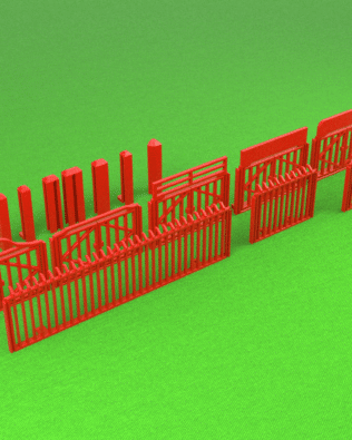 Stadium entry ULTIMATE FENCING - Red