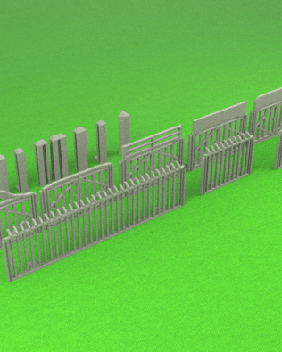 Stadium entry ULTIMATE FENCING - Metallic grey