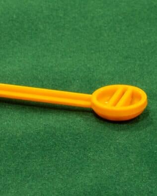 Colored SHORT rods for original Subbuteo or Soccer3D goalkeepers - Yellow Ochre
