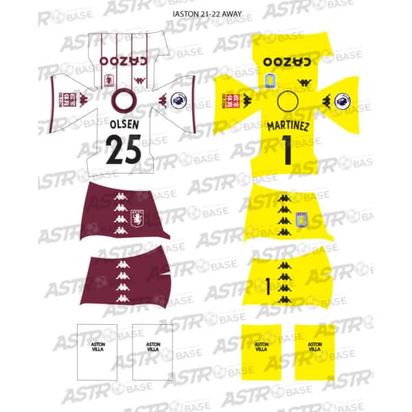 Aston Villa away 2021 / 22