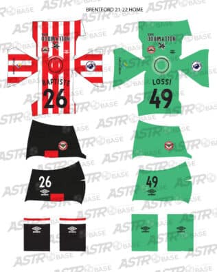 Brentford home 2021 / 22 - For HW figures