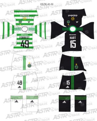 Celtic 2021 / 22 - For 2K4 figures