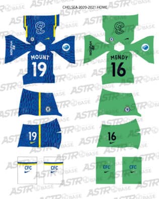 Chelsea home 2020 / 21 - For 2K4 figures
