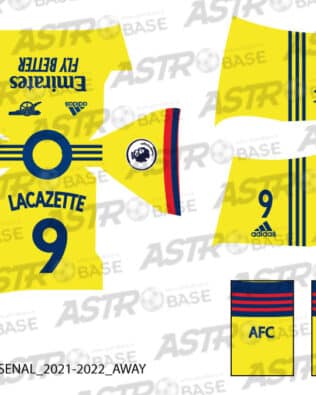 Arsenal away 2021 / 22 - For HW figures
