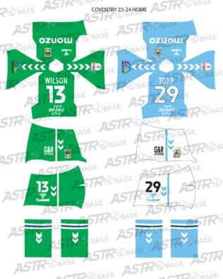 Coventry City away 2023 / 24 - For HW figures