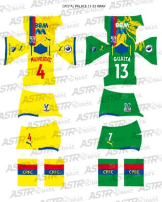 Crystal Palace away 2021 / 22 - For HW figures