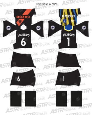 Everton away 2021 / 22 - For HW figures