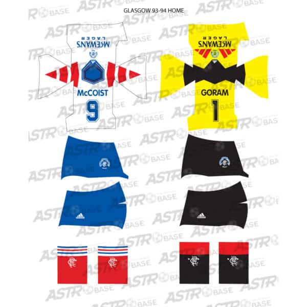 Rangers Glasgow home 1993 / 94