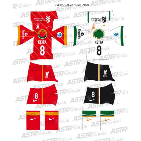 Liverpool home + away 2021 / 22