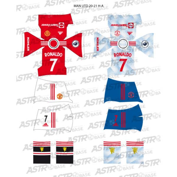 Manchester United home + away 2020 / 21
