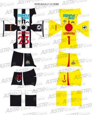 Newcastle home 2021 / 22 - For 2K4 figures
