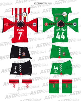 Southampton home 2021 / 22 - For 2K4 figures