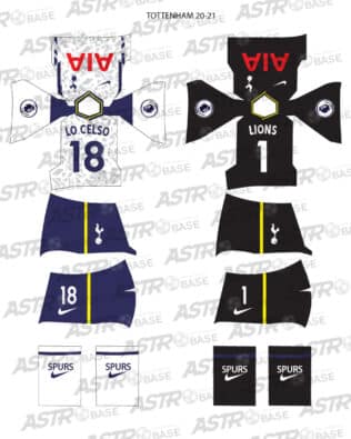 Tottenham 2020 / 21 - For HW figures