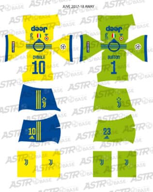 Juventus away 2017 / 18 - For 2K4 figures