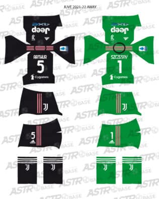 Juventus away 2021 / 22 - For 2K4 figures