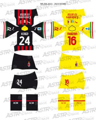 Milan AC home 2022 / 23 - For 2K4 figures