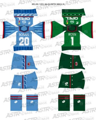 Milan AC 4th 1995 / 96 - For HW figures