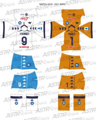 Napoli away 2020 / 21 - For 2K4 figures