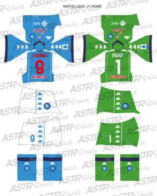 Napoli home 2020 / 21 - For 2K4 figures