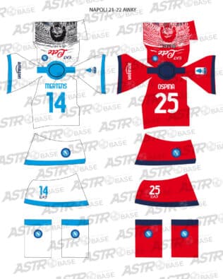 Napoli away 2021 / 22 - For HW figures