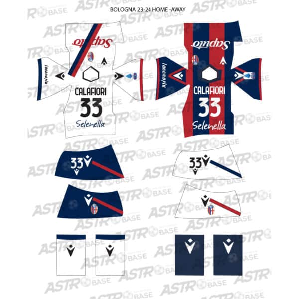 Bologna home + away 2023 / 24