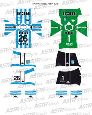 Racing Avellaneda 2018 - For 2K4 figures