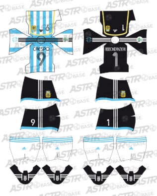 Argentina World Cup 2006 - For 2K4 figures