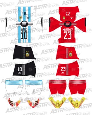Argentina home World Cup 2022 - For 2K4 figures