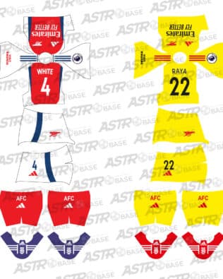 Arsenal 2024 / 2025 - For 2K4 figures
