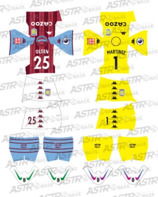 Aston Villa home 2021 / 2022 - For HW figures