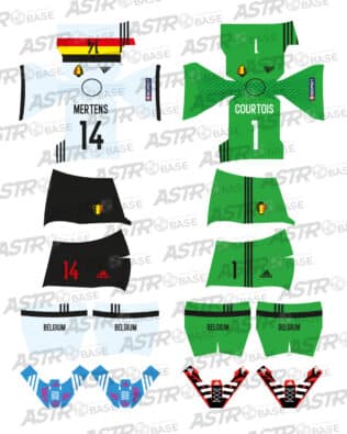 Belgium away 2016 - For 2K4 figures