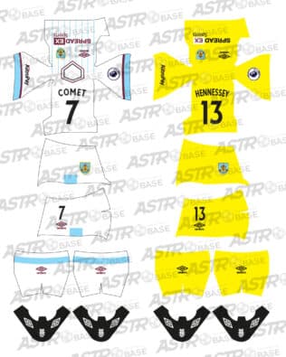 Burnley away 2021 / 2022 - For 2K4 figures