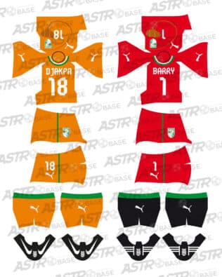 Ivory Coast Africa Cup of Nations 2011 / 2012 - For 2K4 figures
