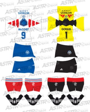 Rangers Glasgow home 1993 / 1994 - For 2K4 figures