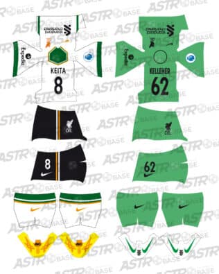 Liverpool away 2021 / 2022 - For 2K4 figures