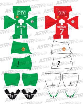 Manchester United 2007 / 2008 - For 2K4 figures