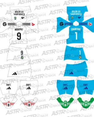 Real Madrid 2024 / 2025 - For 2K4 figures