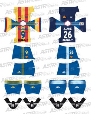Valencia away 2015 / 2016 - For 2K4 figures