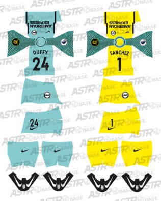 Brighton away 2021 / 2022 - For 2K4 figures
