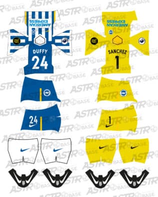 Brighton home 2021 / 2022 - For 2K4 figures