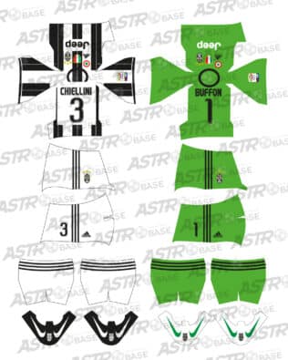Juventus 2016 / 2017 - For 2K4 figures