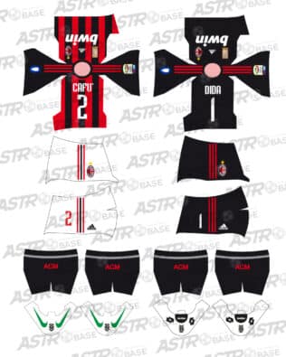 Milan AC 2008 / 2009 - For 2K4 figures