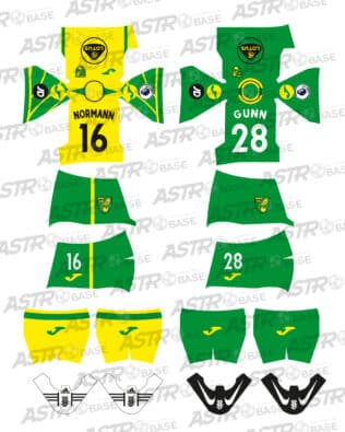 Norwich City home 2021 / 2022 - For HW figures