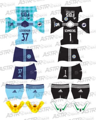 Leicester City away 2021 / 2022 - For 2K4 figures