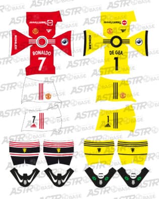 Manchester United home 2020 / 2021 - For 2K4 figures
